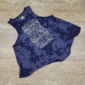 Warner Bros. Blue Tie-Dye Tank Top
